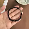Pulsera de Palisandro Indio de Hoja Pequeña con Cuentas de Sándalo Combinada con Jade Hetian, Joyería Unisex, Pulsera de Pareja, Estilo Chino, Diseño Simple