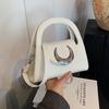 Moda de Celebridad de Internet Bolso Pequeño Fresco Estilo Extranjero 2024 Principios de Primavera Nuevo Bolso Bandolera Simple de Hombro Elegante Bolso Cuadrado Pequeño