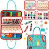 Em estoque Amazon cross-border novos produtos sentiram as crianças ocupado tabuleiro bebê habilidades de vestir aprendizagem tabuleiro de quebra-cabeça infantil tabuleiro