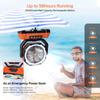 Ventilador Exterior Transfronterizo Personalizado Tienda de Campaña para Camping Ventilador USB Portátil Viento Grande Carga Ventilador de Camping Iluminación