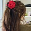 Caro Mesma Flor Grampo de Cabelo Disco Cabelo Grande Agarrar Quantidade de Cabelo Multi Outono Avançado Tubarão Grampo Meio Cabelo Agarrar