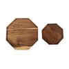 Bandeja de madera de acacia transfronteriza Bandeja de té Dispensador de platos llanos octogonales de madera de acacia Bandeja de pan de madera de Amazon Bandeja de té