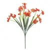 Flores Artificiales Violetas Simuladas para Sala de Estar en Casa, Decoración de Arte Floral de Alta Gama, Ramos, Arreglos de Boda, Adornos y Accesorios de Flores de Seda