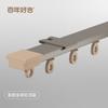 Deyu fabrica rieles para cortinas de aleación de aluminio ultradelgados personalizados, rieles rectos para ventanas flotantes, rieles para cortinas lisos y silenciosos, venta al por mayor