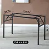 Prateleira dobrável, suporte de mesa simples, prateleira de metal, suporte de mesa, pernas de mesa simples, suporte de mesa, prateleira de armazenamento quadrada de ferro forjado