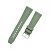 En Stock Entrega Rápida Correa de Reloj de Fluororubber Patrón T 20 mm 22 mm Adecuada para Relojes de las Marcas Omega Submariner y Tissot