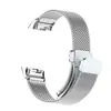 Adequado para Pulseira do Relógio Charge6, Fivela Magnética Dobrável Fitbit, Pulseira de Aço Inoxidável Milanesa, Pulseira de Metal do Relógio Charge5