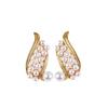 Asas de anjo brincos de pérolas estilo coreano brincos pequenos moda pendulares elegantes orelhas para mulheres