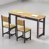 Venda Direta de Fábrica Mesa Longa Bancada Simples Moderna Conjunto de Mesa e Cadeira de Escritório Conjunto Simples de Mesa para Estudo