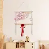 Suporte de armazenamento para presilhas de cabelo Estilo Boêmio Organizador de armazenamento de colares, tiaras e presilhas de cabelo Cabide Cabide de parede para quarto infantil Decoração de parede