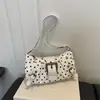 Bolsa de Ombro Único, Sob o Braço, Transversal, Nova Moda Verão 2026, Fivela de Cinto Polka Dot Chique, Nicho, Simples, Versátil