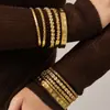 Pulsera Geométrica de Corazón con Diseño de Nicho Ins Pulido Alto Circonita Incrustada Pulsera con Cierre de Lujo Ligero Joyería de Acero Inoxidable