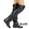 2026 Comércio Exterior Transfronteiriço Botas Femininas Plus Size Tamanhos 40-48 Botas Longas Acima do Joelho Estilo Europeu e Americano Planas Fabricante Atacado