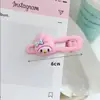 Nova Versão Coreana do Grampo de Bico de Pato Metálico Sanrio, Doce e Fofo para Cabelo Infantil, Grampo de Franja Suave e Não Prejudicial para Mulheres