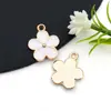 Moda Simple Flor Blanca Serie de Flores Colgante Hecho a Mano DIY Collar Pulsera Aretes Accesorios de Joyería Material