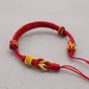 Mo XiangLi Cordão de Mão Semiacabado com Contas Fivela Ping An Tecido à Mão Étnico Cordão Vermelho Pulseira DIY Presente