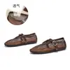 Plantilla de Piel de Oveja de Primera Capa Zapatos Mary Jane 2026 Verano Nuevo Estilo Planos de Moda Calados Tejidos Sandalias Versátiles Casuales