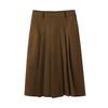 Falda plisada estilo retro universitario para mujer talla grande Inno, nueva de otoño, de cintura alta, línea A 313119