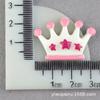 Corona diy accesorios de resina agujero zapatos parche pegamento crema funda de teléfono material diy accesorios para el cabello de niños tocado clip BB