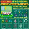 Química Orgânica Modelo de Estrutura Molecular Ensino Fundamental II e Médio Equipamento Experimental Inorgânico Bola Vareta Proporção Cristal Demonstração Nuvem Eletrônica