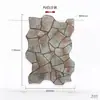 Pele de Pedra PU Imitação de Arenito Branco Pedra Cultural Parede Externa de Villa Painel Decorativo de Azulejo de Imitação de Pedra Parede de Fundo de Azulejo Antigo Parede Externa