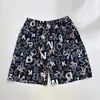 Pijama de Algodão e Seda Masculino Verão Fino Shorts de Algodão Artificial Tamanho Grande Calça de Praia Pode Ser Usada Fora de Casa Calças Respiráveis e Frescas