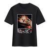 Camiseta Crazy Gambling Deep Animação Círculo Casal Masculino e Feminino Estudante Manga Curta Lua Amarela Luna Cobra Manga Sonho Camiseta de Algodão