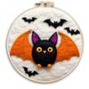 Ins Venta Caliente Halloween Fantasma Calabaza Decoración de Fieltro Colgante para Niños Dibujos Animados Poke Fieltro de Lana Agujado Bordado a Mano Poke