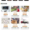 Carteira de Couro Personalizada Anti-Roubo com Bloqueio RFID, Dobrável com Porta-Notas de Dólar em Fibra de Carbono, Carteira de Negócios Ultrafina para Homens