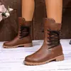 Dropshipping transfronterizo europeo y americano, talla 43, disponible en Amazon, se puede comprar al por mayor, botas nuevas de mujer para otoño 2025, venta al por mayor tallas grandes
