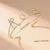 Pulsera Cruzada Europea y Americana de Flor Hueca Mariposa Nicho de Alto Grado Temperamento Anillo de Brazo Personalidad Exagerada Nueva Joyería de Brazo para Mujeres