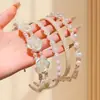 Transfronterizo Nuevo 2025 Diadema Retro de Perlas y Rosas Coreana de Doble Capa para Salir Accesorios Populares Dulces Franceses para el Cabello