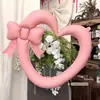 Nuevo globo de papel de aluminio mate de 46 pulgadas con forma de corazón hueco y lazo, en color sólido, para decoración de tiendas y accesorios del Día de San Valentín