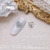 Calavera retro tejida a crochet cruz celebridad de Internet joyería para uñas 2023 nuevos accesorios metálicos para uñas Diamante