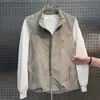 Stock de fábrica Ropa de trabajo americana Chaleco de cuello alto para hombre Primavera y Otoño 2026 Nuevo Versátil Holgado Casual Chaqueta sin mangas para hombre
