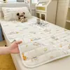 Lençol de cama de algodão puro para dormitório estudantil, 100% algodão, novo modelo 2026, protetor de colchão 90x190cm