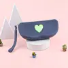Bolsa de silicona con forma de corazón para guardar gafas, se puede colgar como monedero, producto popular transfronterizo para mujeres, bolsa para guardar gafas de sol y gafas