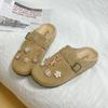 Zuecos Pantuflas Retro Birkenstock para Mujer 2025 Primavera y Otoño Nuevo Estilo Slip-On Estilo Literario Modernos Versátiles Zapatos Birkenstock