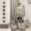 Bestseller transfronterizo: bolsa de plástico extra grande, gruesa, de colores con estampado de leopardo, bolsa tipo chaleco tote, esencial para mudanzas y empaque al por mayor