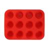 Molde de silicona para pasteles de 6 Lou, 12 Lou, 24 Lou, apto para uso alimentario, para hornear pan, redondo, para horno, con forma de taza Mafen