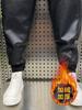 Calças de couro para motociclismo ao ar livre masculinas outono e inverno 2024 para levar para fora, calças skinny de PU quentes, à prova de vento, com forro de fleece