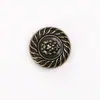 Cabeza de León Metal Tejido a Mano Moda y Exquisito Traje de Ropa de Lana Abrigo Exterior Cortavientos Botones Botones