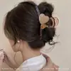 Grampo de Tubarão Grande para Cabelo Primavera/Verão 2025 para Prender o Cabelo na Parte de Trás da Cabeça, Acessórios de Cabelo para Mulheres, Grampo de Cabelo em Formato de Coração