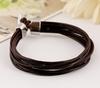Comércio exterior exportação joias joias pequenas atacado pulseira de couro trançado pulseira de couro vintage cordão de mão masculino e feminino