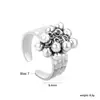 Diseño de Nicho Transfronterizo Acero Inoxidable Borla Mariposa Anillo Abierto Ajustable Chapado en Oro de 18K Moda Anillo Personalizado
