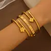 Pulsera de Acero de Titanio, Elegante y Sencilla Pulsera de Clavo con Circonita de Trébol de Cuatro Hojas para Mujer, Sensación de Alta Gama, Popular en Europa y América