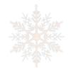 Una variedad de copo de nieve blanco navideño accesorios de decoración de escena navideña copo de nieve blanco de plástico 2-30CM