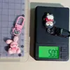 Llavero de Galleta Estilo Japonés Animal Dibujo Animado Lindo Colgante Accesorios para Mochila de Estudiante Pingüino Pequeño Gato Encanto