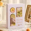 Álbum de fotos estilo inserto Mani Color plástico revestido 3D em relevo 5678 polegadas, em estoque atacado, mais vendido