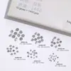 Paquete Completo de Pedrería para Uñas Huazi, Mini Pedrería Checa Austriaca, Pedrería Redonda de Cristal con Base Puntiaguda, Pedrería Apilada para Uñas